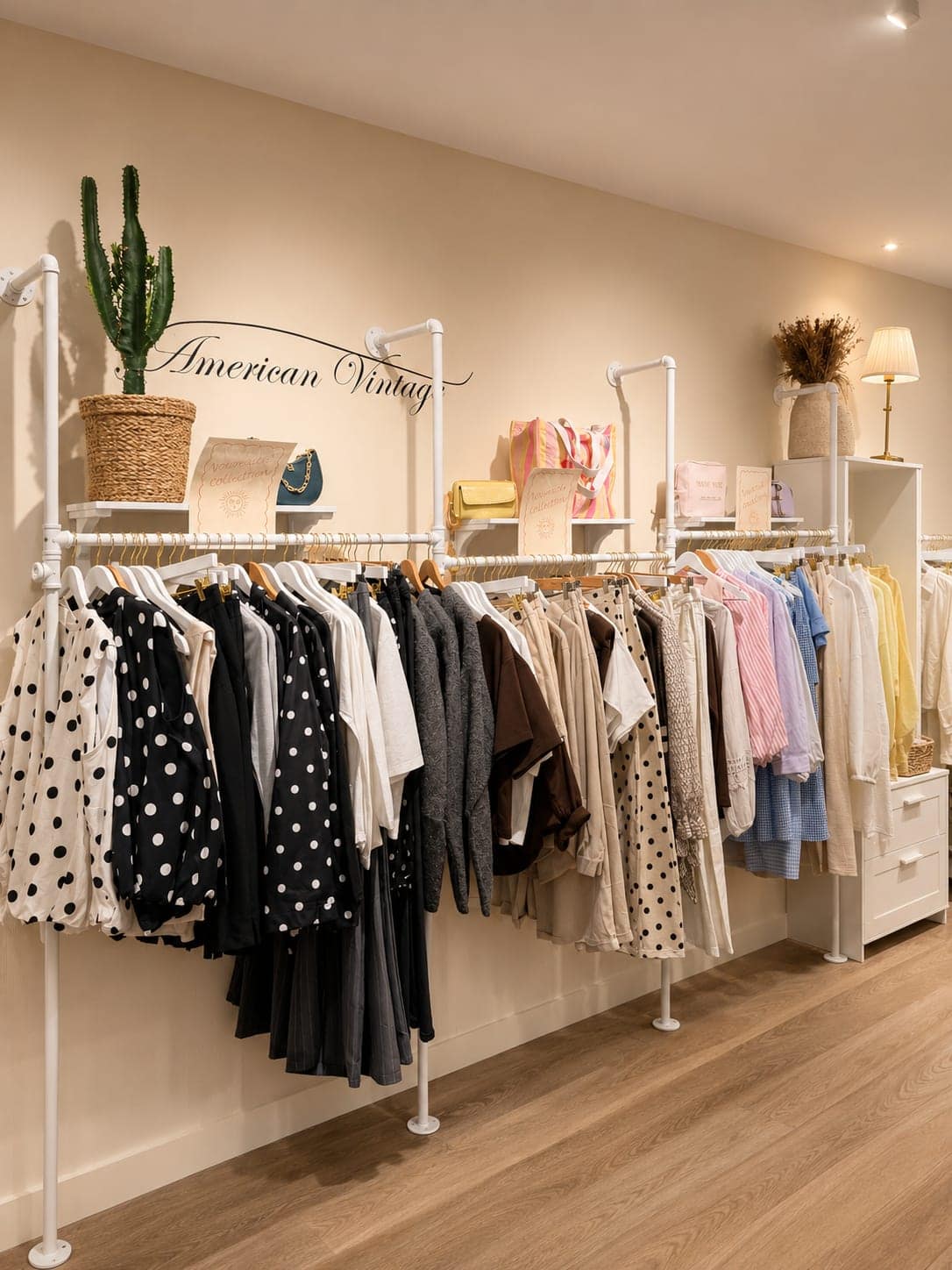 Les portants de la boutique Club24
