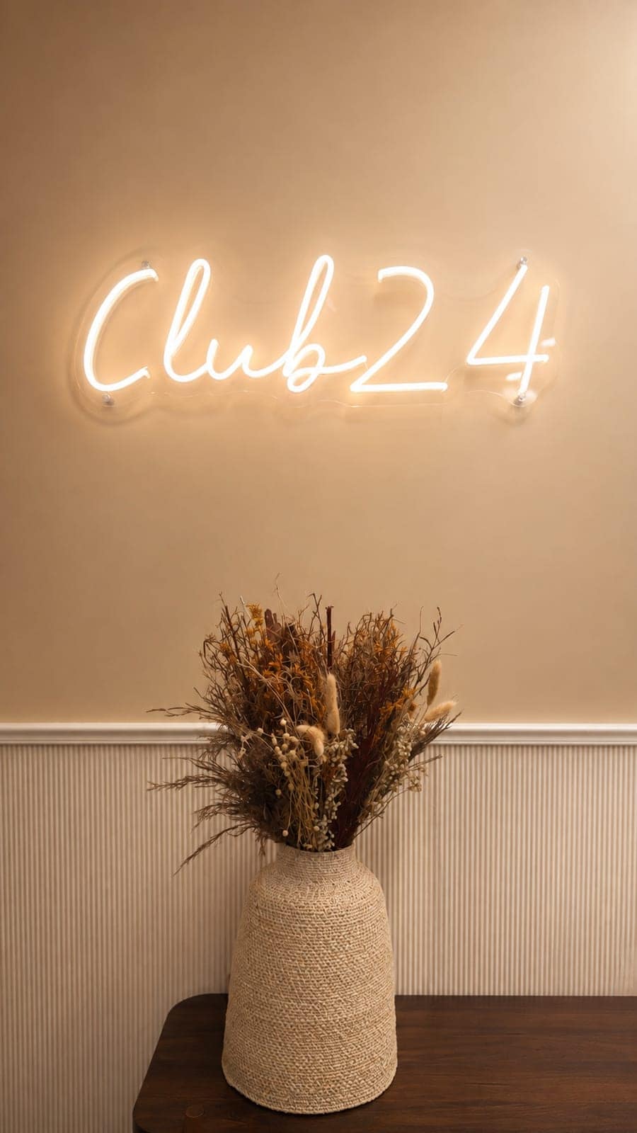 L'enseigne au néon Club24